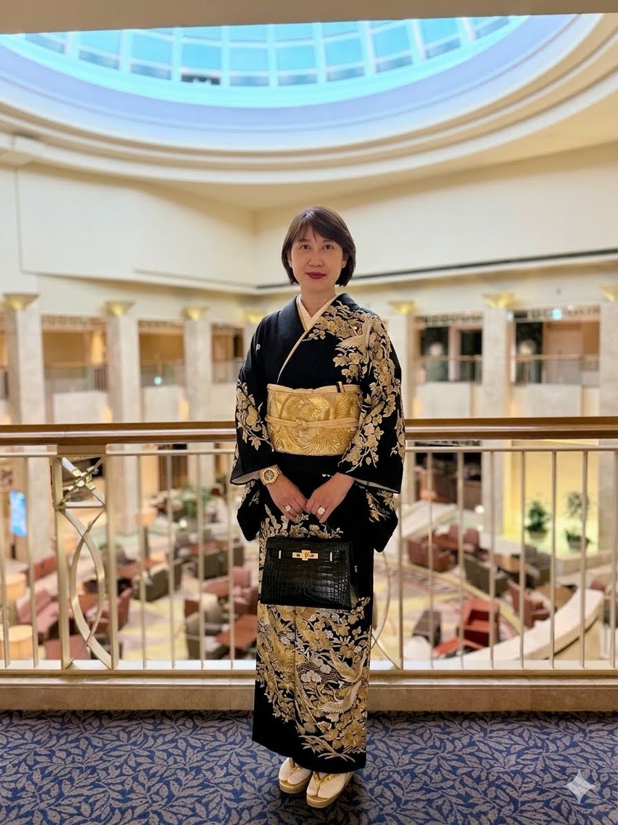 AIで背景を高級サロンに変えた私