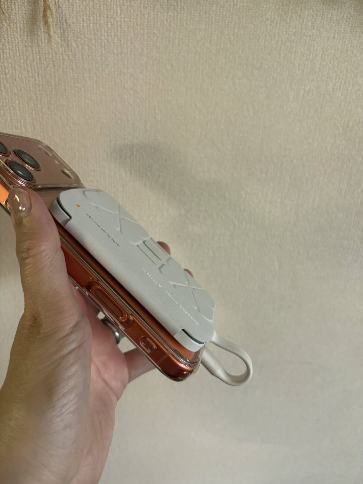 別角度から見た取り付けの様子