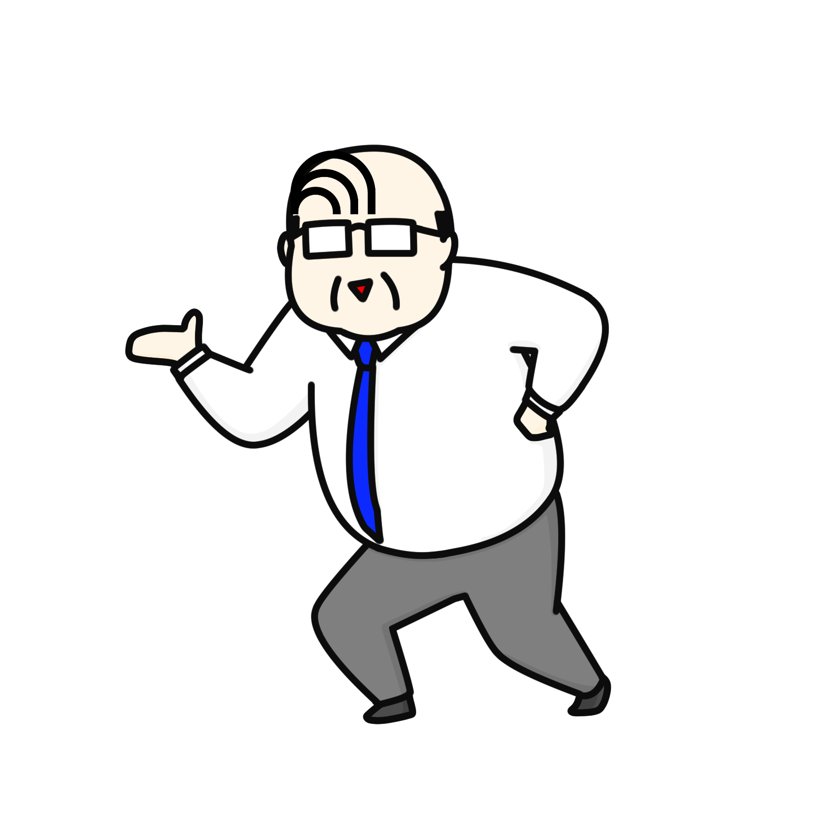 NotebookLMのロゴを頭にのせた男性のイラスト