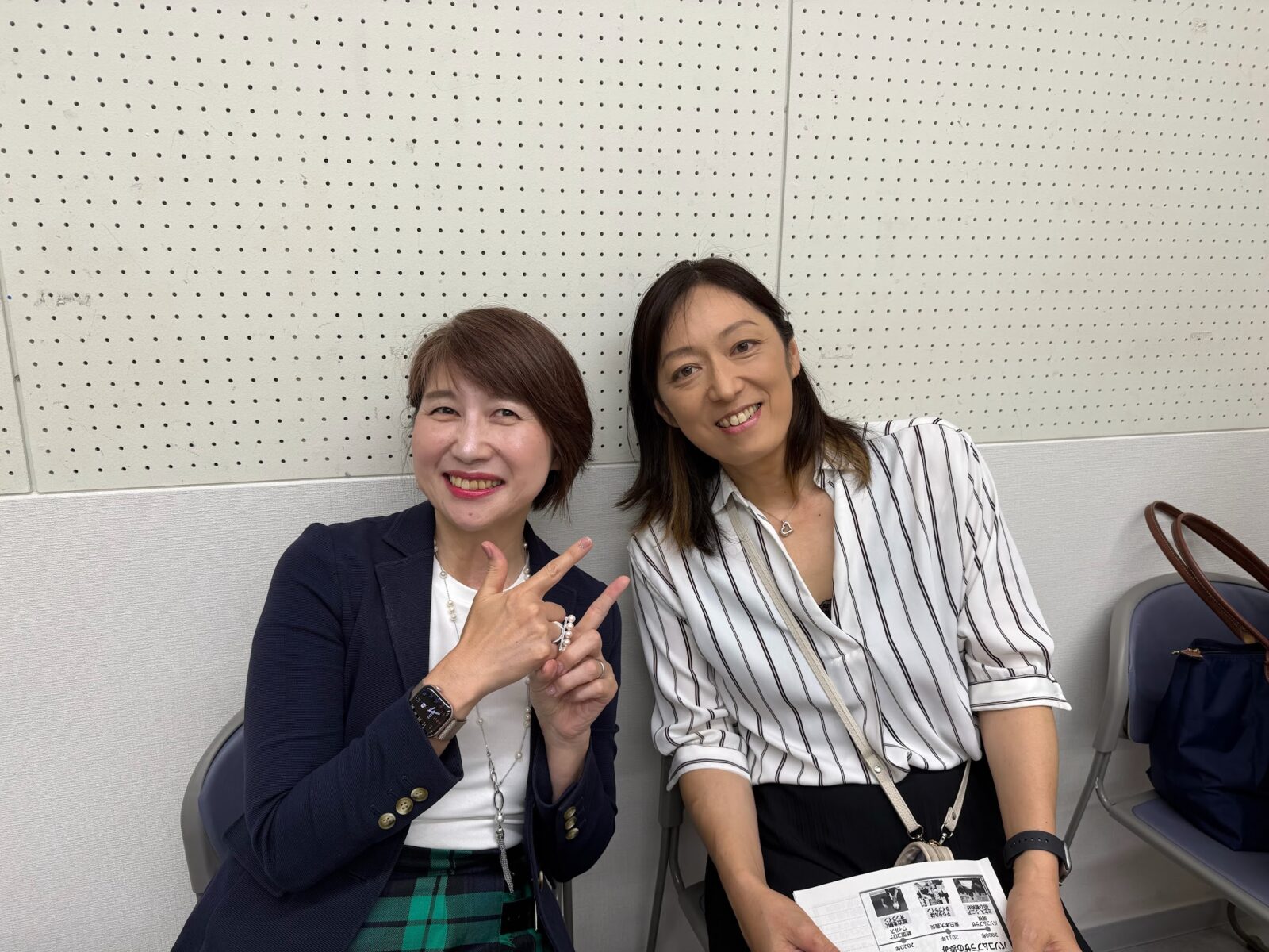 講座でお声がけくださった清水静香先生と増田由紀の2ショット