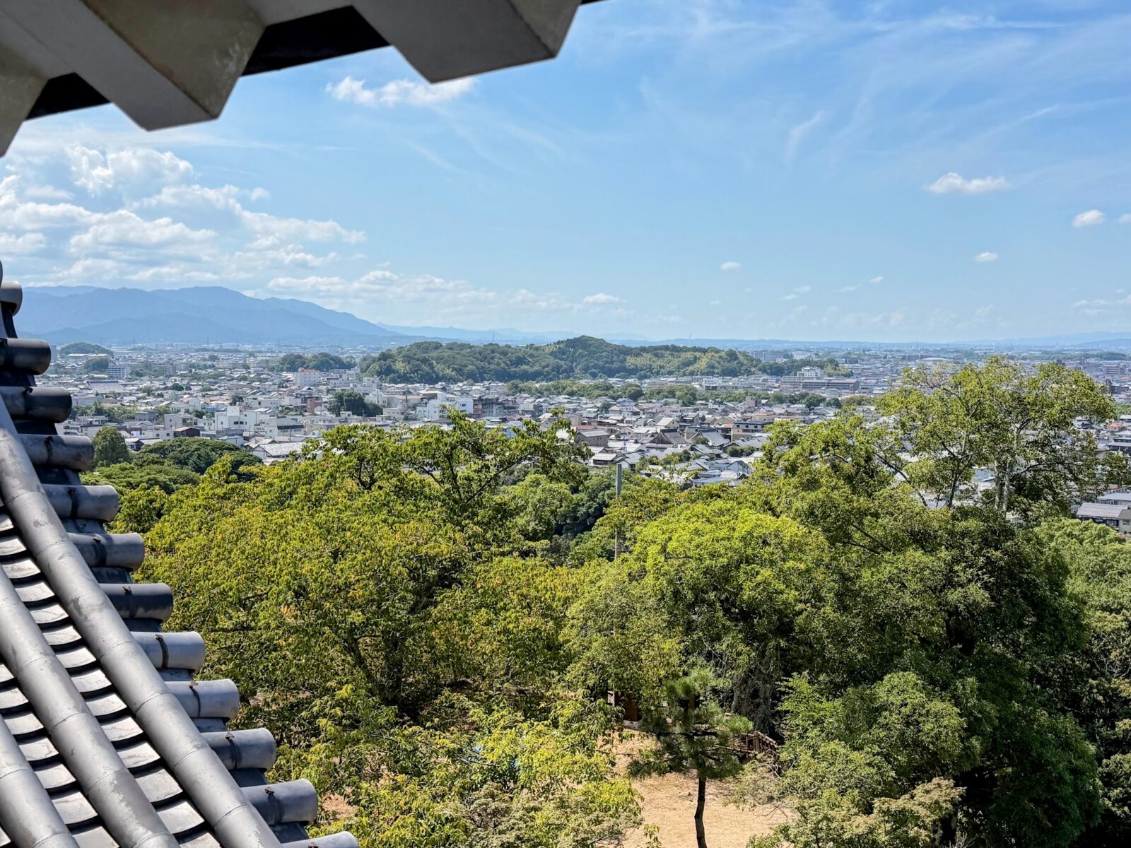 彦根城の天守からの眺め