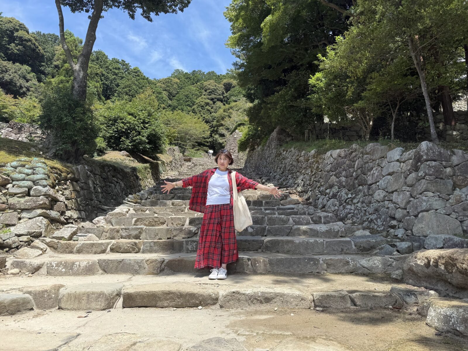 安土城跡の石段
