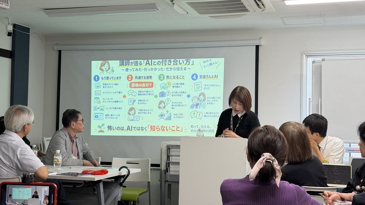 AIでまとめたインフォグラフィックで発表