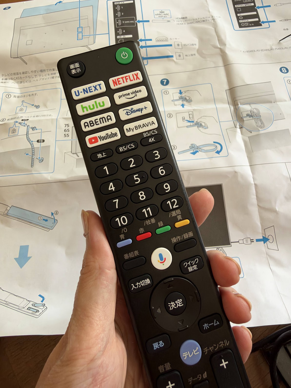 テレビのリモコン